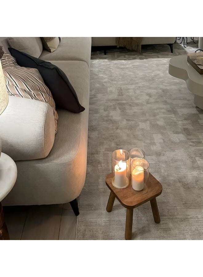 Alkaffary Rodina Area Rug, Large Living Room Carpet Majlis Rug, Durable Premium Material, 200X200 cm, Cream - Image 4